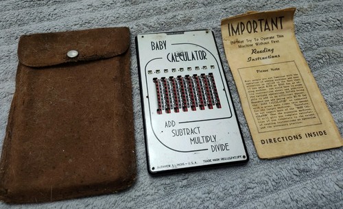 Vtg baby calculator - baby, glenview