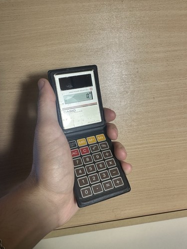 Vintage casio solar - solar, fold