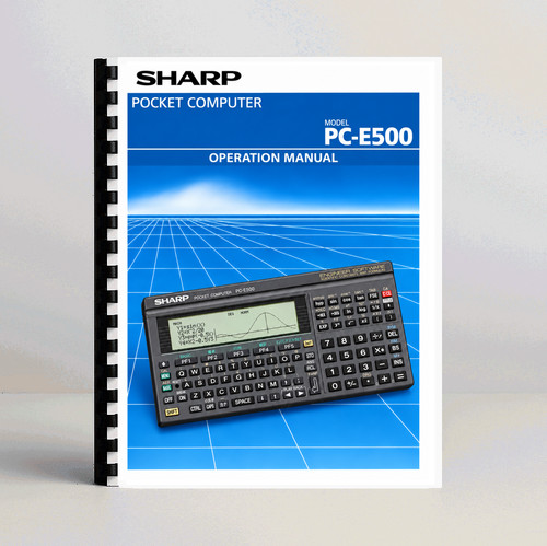 User manual for sharp pocket - manual,